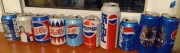 Zestaw 10 kolekcjonerskich puszek Pepsi 