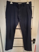 Granatowe spodnie garniturowe  