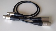 Interkonekt 2x 0.75m XLR Mogami 2549 Neglex REAN