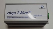 Giga 2Wire C4L1200G-2W-P - prześlij Gigabit + POE przez dwuparową skrętkę