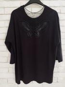 Overchic Elite WAWA zdobione plecy motyl cyrkonie perełki tiul 46 48 