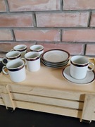 Komplet do espresso porcelana Karolina. Vintage