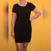 Mieniąca sukienka sweterkowa rozm. 36