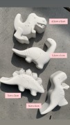 Dinozaury figurki gipsowe DIY kreatywne