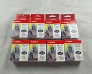 8 szt oryginalny tusz toner Canon BCI-21 Tricolor