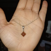 Srebrna zawieszka z bursztynem SREBRO 925 