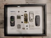 Unikatowa ramka kolekcjonerska Nokia 3310- oryginalne części