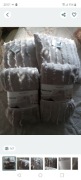 Zestaw dwa kremowe pluszowe koce 150/200cm i dwie poduszki 45/45cm Smukee 