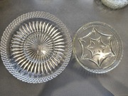 Talerze kryształowe PRL