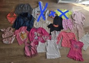 Duzy zestaw ubranek dla dziewczynki 122-128cm 