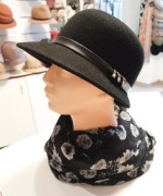 Kapelusz damski  - filc  - rękodzieło 