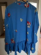 GANNI tunika M JOYCEDALE MARINA SILK 100% JEDWAB