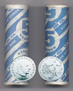 NORWEGIA - 5 Koron 1995 50 lat ONZ FN ROLKA RULON