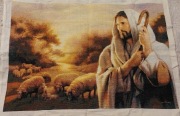 Jezus Pasterz haft krzyżykowy