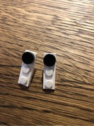 Kolczyki Lego klasyczne 3 pin z czarnym guzikiem