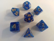 Zestaw 7 kości RPG Toń Oceanu