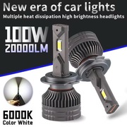 H7 LED Żarówki reflektora samochodowego 12V 6000K 2szt