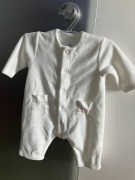 welurowy rampers Petiti Bateau - niemowle 54cm