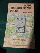 Mapa topograficzna N-33-118 Chodzież 1:100 000 WZkart