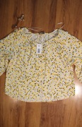 Bluzka Papaya r. 16 XXL damska żółta w kwiaty nowa z metką wiskoza