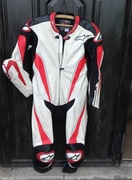 Kombinezon motocyklowy skórzany jednoczęściowy Alpinestars + żółw 