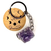 Brelok breloczek do kluczy Ametyst Klaster Geoda