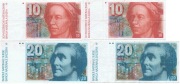 Szwajcaria 2x 10 franków 1981 20 francs 1978 20 franków 1980