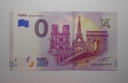 stary banknot 0 Euro  Paryż