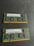 Dual channel DDR2 Qimonda 2GB, 2x1GB 2Rx8 PC-5300S-555-12-E0