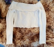 Bluzka z odkrytymi ramionami Bershka+Gratis 