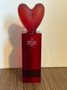 Holmegaard – czerwone szkło dekoracyjne z sercem, 13 cm, Dania