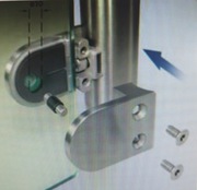 Uchwyt do szkła 40x50 mm do rury 42,4 mm