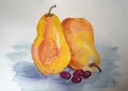 obrazy akwarelowe zestaw 3 szt format A4