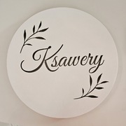 NOWA Personalizowana, drewniana lampka LED z imieniem KSAWERY
