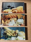 Mozaika szklana prostokąty 4,5x9,8cm nadruk na szkle SERY I WINO