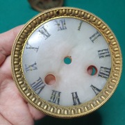 Kamienna tarcza z ramką i podkładem do francuza=montażowa 8,8 cm