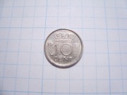 Holandia moneta 10 centów 1975 nikiel