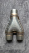 Y-PIPE Trójnik Wydechu wydechowy 2,5" cala 63mm tłumik wydech