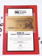 Złoty banknot 2000 Chrobry.