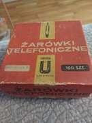 UNITRA ŻARÓWKI TELEFONICZNE 24V20mA ZESTAW W OPAKOWANIU ZBIORCZYM PRLh