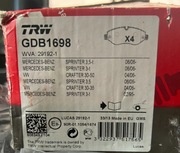 Nowe klocki hamulcowe TRW GDB1698 Crafter, Sprinter, Vito