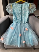 Strój karnawałowy bal przebierańców Czarownica Pani Wiosna Zima Elsa 7-8