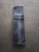 Etui na latarkę parciane zawieszka saszetka kabura na pas czarne 