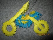 zabawka z origami modułowego motor 