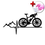 NAKLEJKA NA SAMOCHÓD AUTO LAPTOP - I LOVE BIKE ROWER