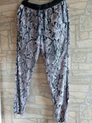 Spodnie KappAhl 158 luźne XS S wzór skóry węża 