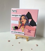 Kartka urodzinowa dla kobiety.