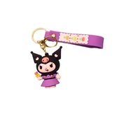 Breloczek Kuromi fioletowy uroczy zawieszka do kluczy lub torby