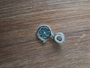 15 szt nowych srebrnych (próba 925) charms koniczynka w podkowie