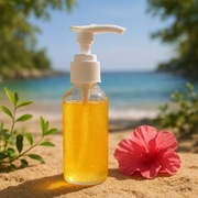 Naturalny olejek do opalania z drobinkami złota